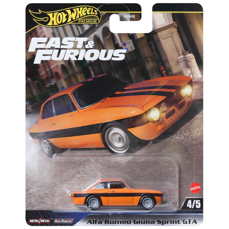 Hot Wheels Premium Fast & Furious 1:64 Alfa Romeo Giulia Sprint GTA Die-Cast Car
