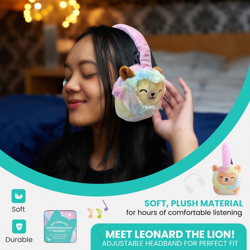Squishmallows Bluetooth Wireless Headphones - Lola the Unicorn
