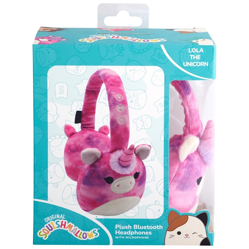 Squishmallows Bluetooth Wireless Headphones - Lola the Unicorn 8 Squishmallows Bluetooth Wireless Headphones - Lola the Unicorn
