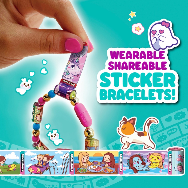 Sticki Rolls Anna & Erin Sticker Jewellery Making Set BFF Bracelets