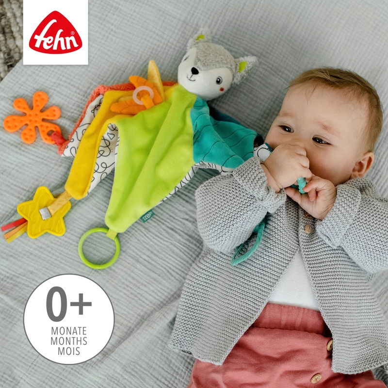 Fehn Toys Activity Teething Fox Comforter