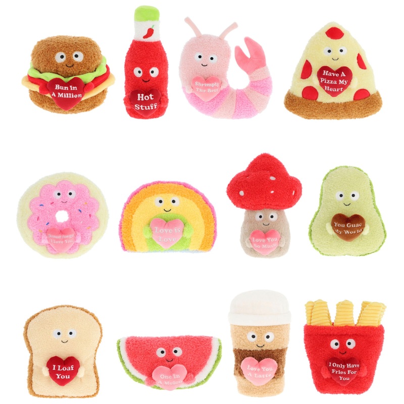 Keeleco Plush Snackies Love Bites Assortment 18cm