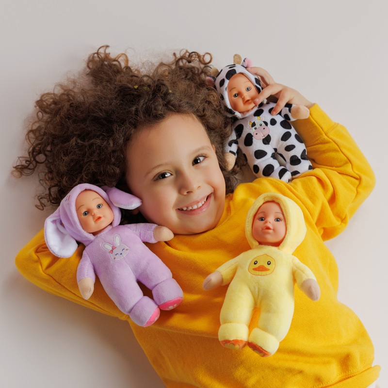 Baby Doll Mini Snuggle Animal 3 Pack