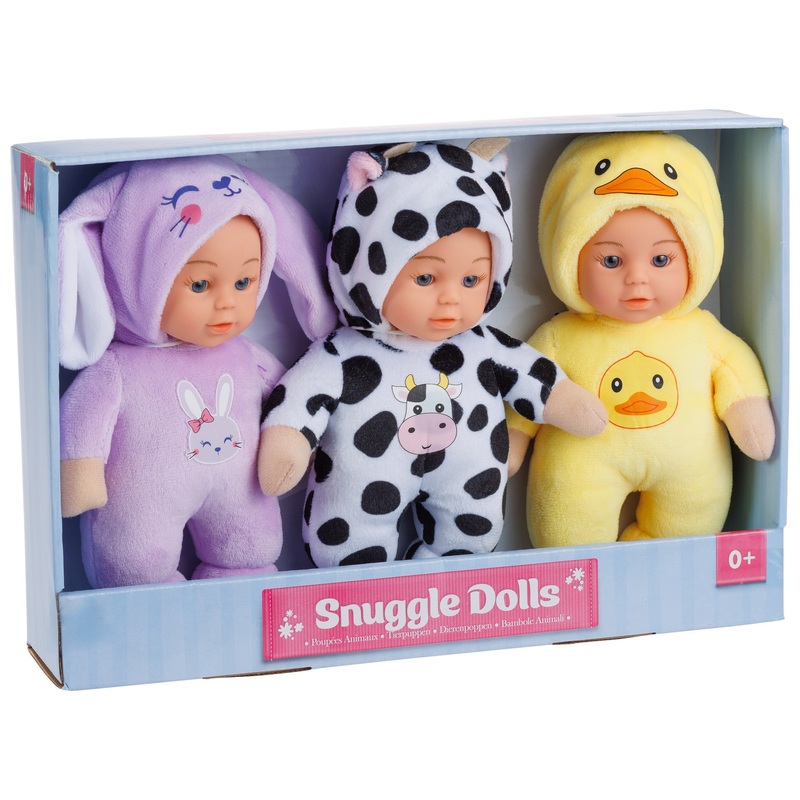 Baby Doll Mini Snuggle Animal 3 Pack 8 Baby Doll Mini Snuggle Animal 3 Pack