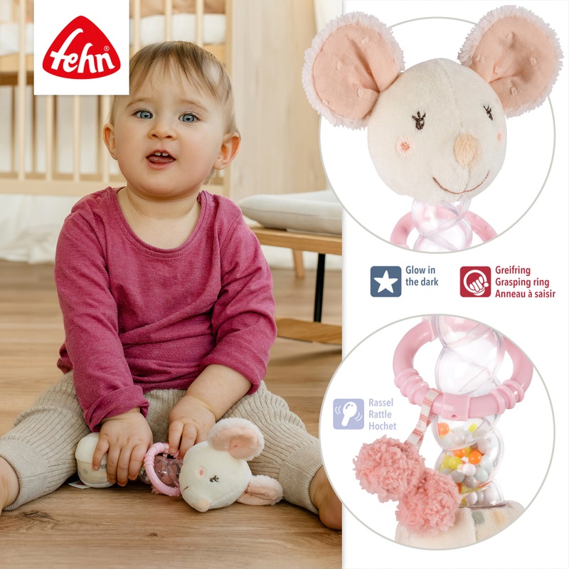 Fehn Toys Sensory Mouse Rattle 4 Fehn Toys Sensory Mouse Rattle