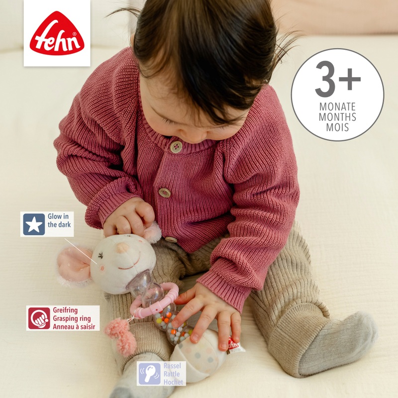 Fehn Toys Sensory Mouse Rattle 5 Fehn Toys Sensory Mouse Rattle