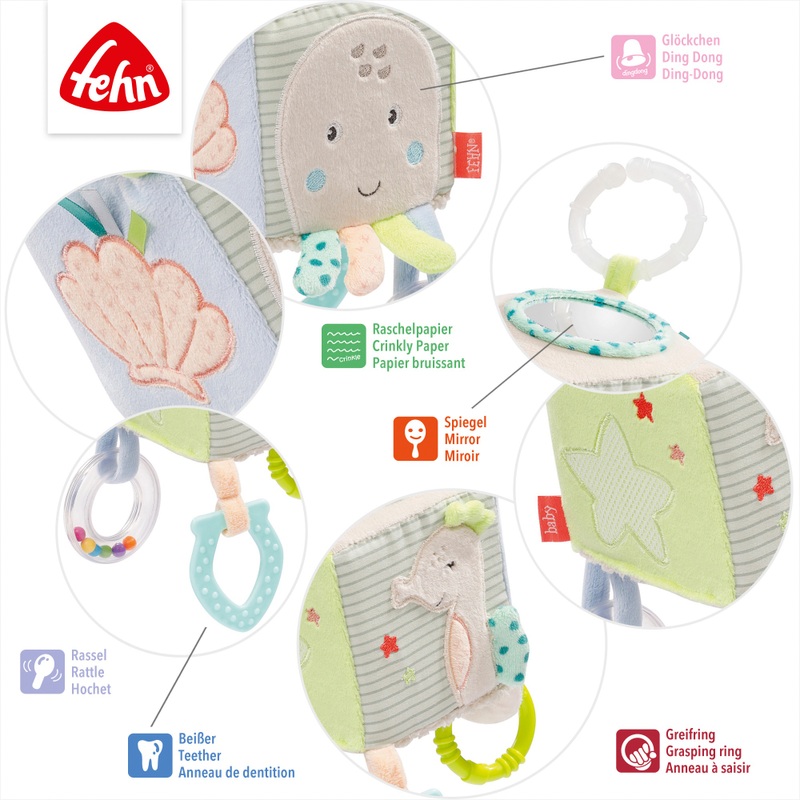 Fehn Toys Children of the Sea Soft Activity Cube 4 Fehn Toys Children of the Sea Soft Activity Cube