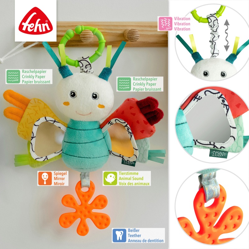 Fehn Toys DoBabyDoo Butterfly Activity Stroller Toy 3 Fehn Toys DoBabyDoo Butterfly Activity Stroller Toy