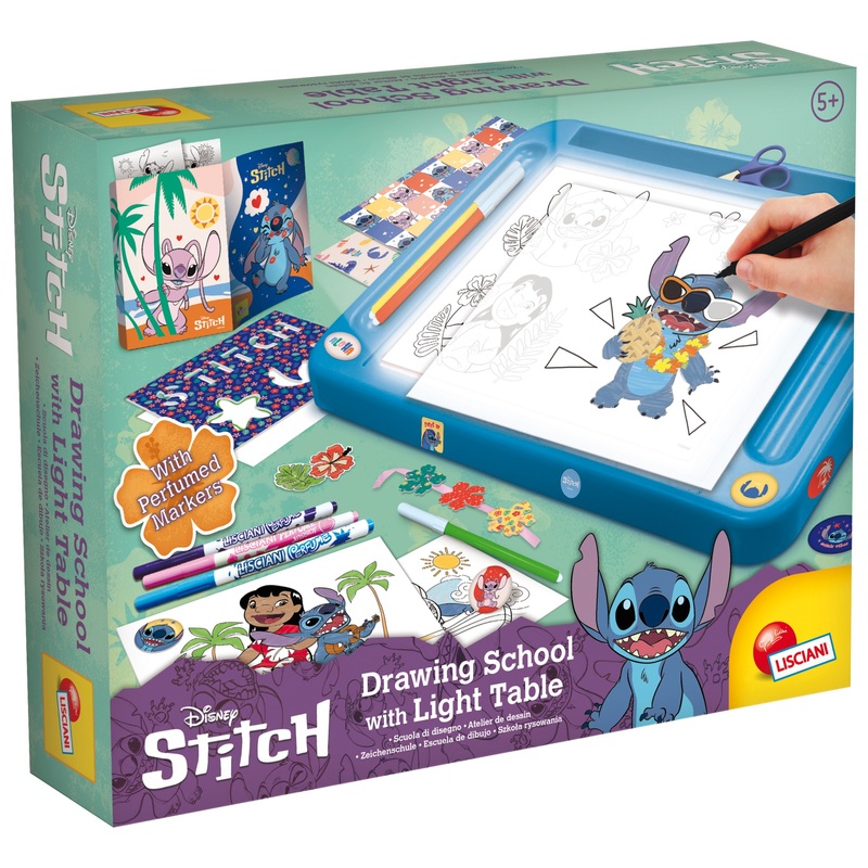 Disney Stitch Set Drawing School with Light Table