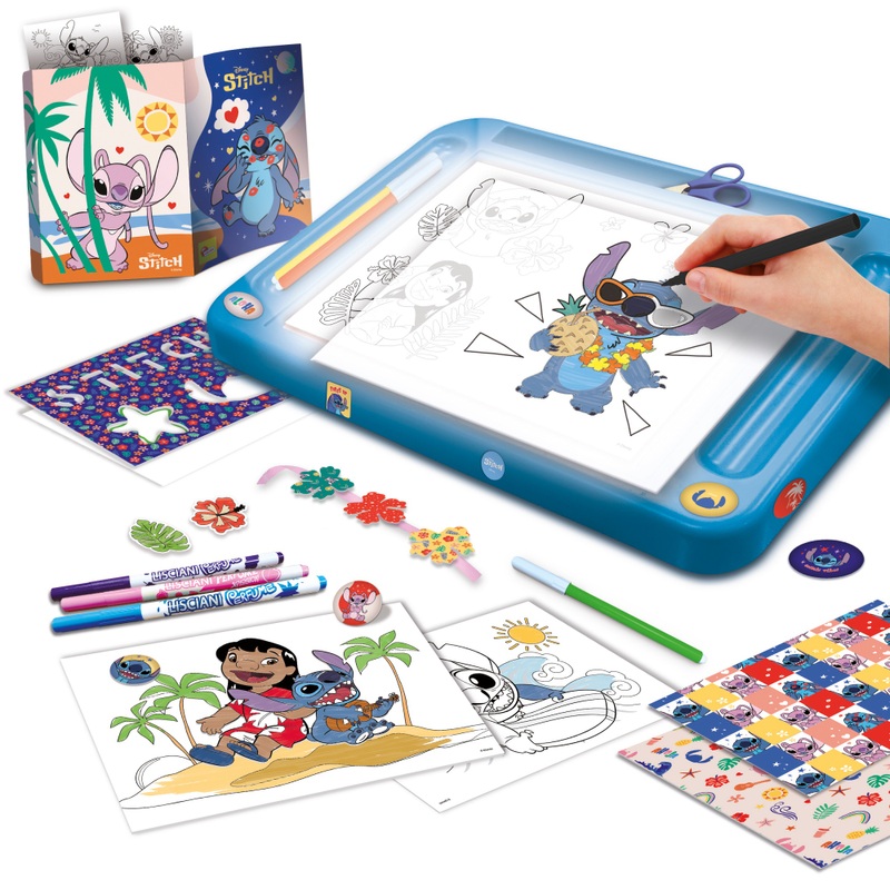 Disney Stitch Set Drawing School with Light Table