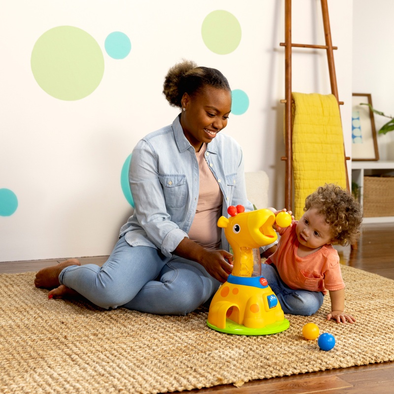 Bright Starts Toy Spinnin' Spots Giraffe Ball Play 4 Bright Starts Toy Spinnin' Spots Giraffe Ball Play