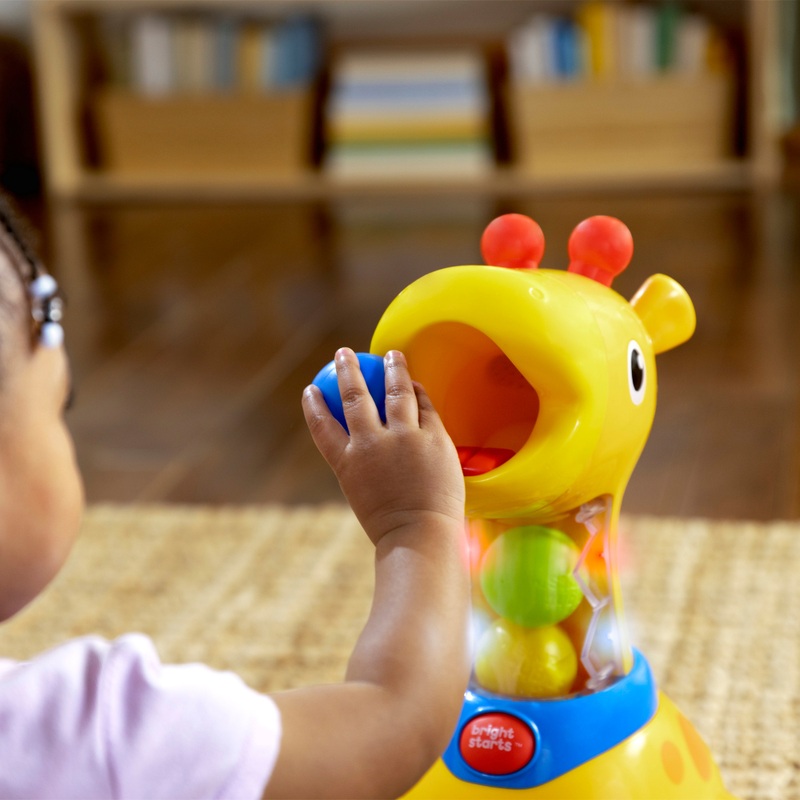 Bright Starts Toy Spinnin' Spots Giraffe Ball Play 5 Bright Starts Toy Spinnin' Spots Giraffe Ball Play