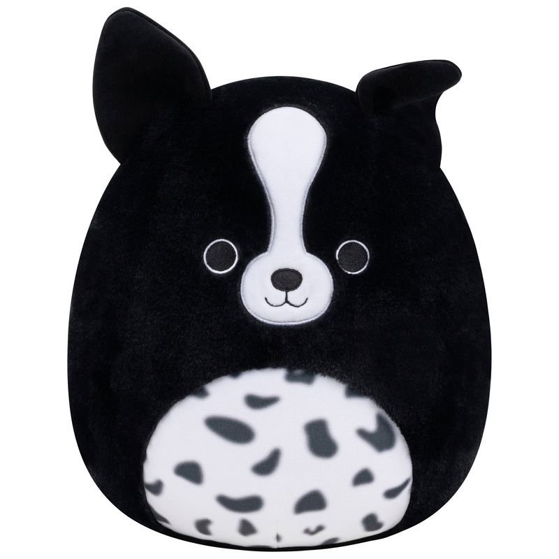 Original Squishmallows Fuzz-A-Mallows Plush Monty the Border Collie 30cm