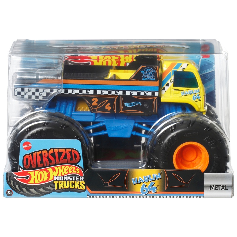 Hot Wheels Monster Trucks Oversized 1:24 Haulin' 64 Die-Cast Car