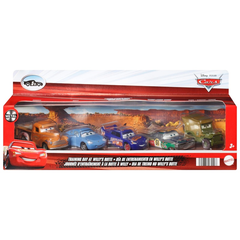 Disney Cars 1:55 Training Day at Willy's Butte Die-Cast Cars 5 Pack