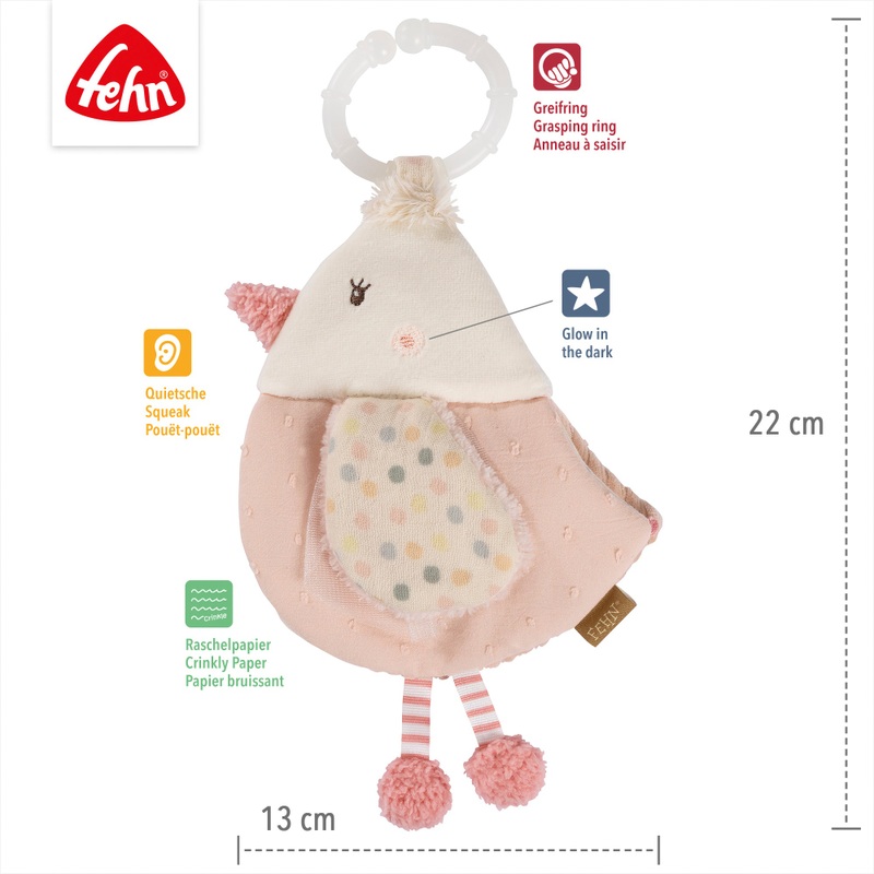 Fehn Toys Baby Bird Soft Sensory Book