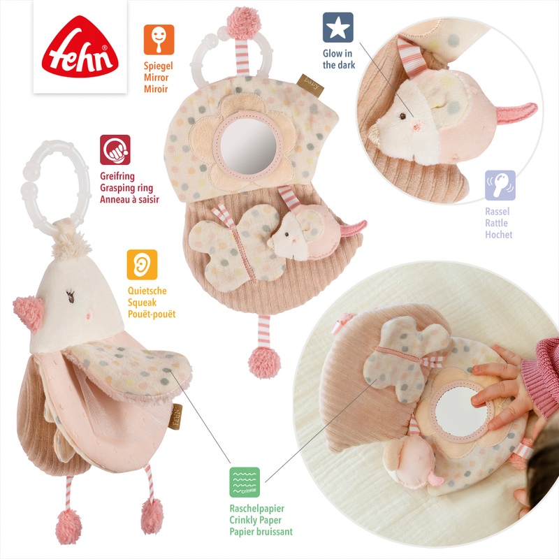 Fehn Toys Baby Bird Soft Sensory Book 4 Fehn Toys Baby Bird Soft Sensory Book