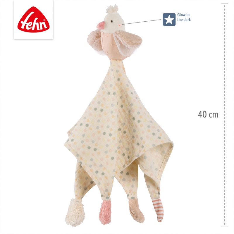 Fehn Toys Muslin Bird Comforter 2 Fehn Toys Muslin Bird Comforter
