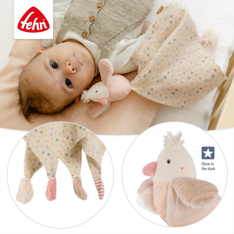Fehn Toys Muslin Bird Comforter 5 Fehn Toys Muslin Bird Comforter