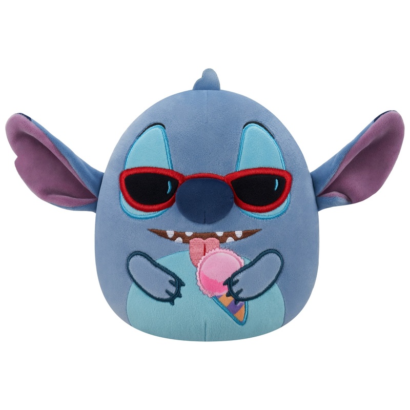Original Squishmallows Disney Lilo & Stitch Plush Stitch (Sunglasses and Snow Cone) 25cm