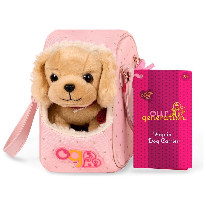 Our Generation Hop In Dog Carrier Set 4 Our Generation Hop In Dog Carrier Set