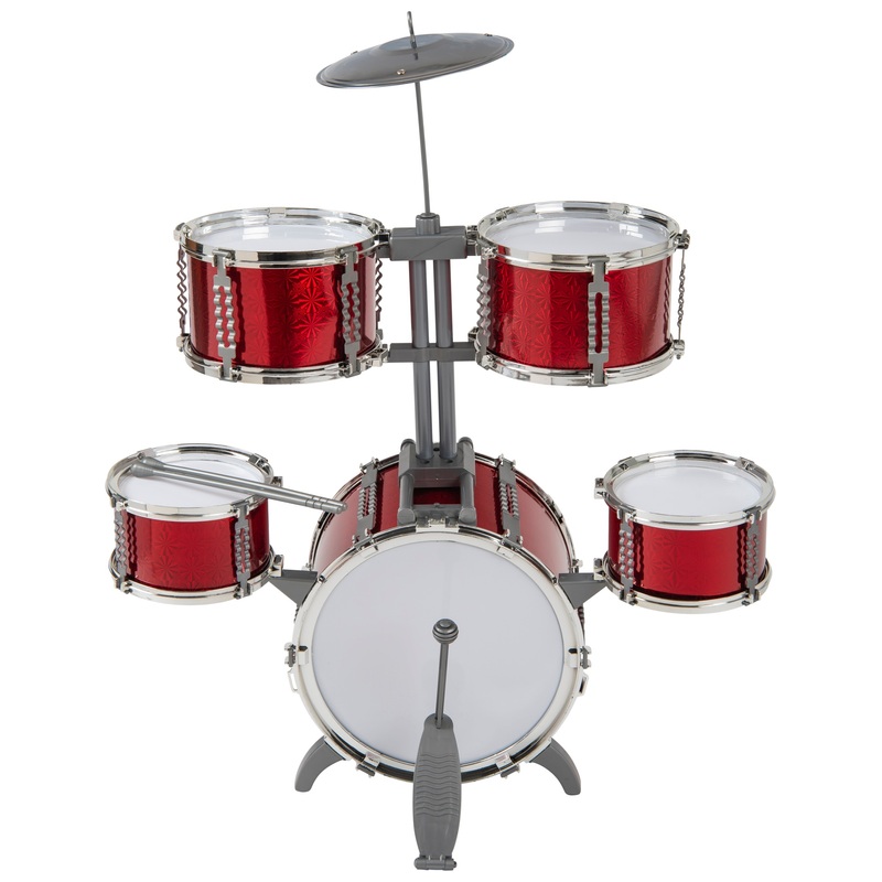 Rockstar Junior Drum Kit Red 7 Piece Set 5 Rockstar Junior Drum Kit Red 7 Piece Set