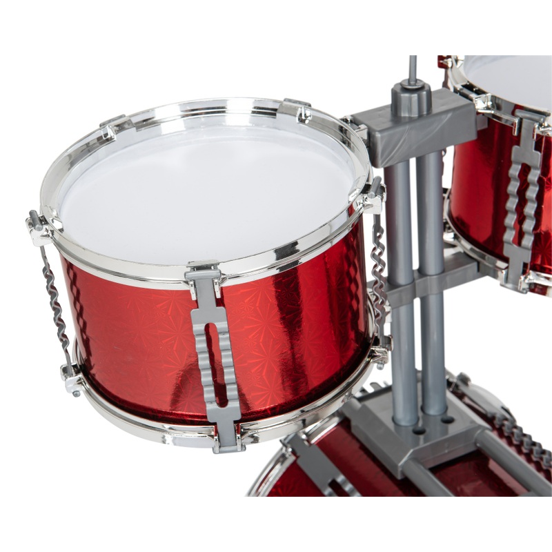 Rockstar Junior Drum Kit Red 7 Piece Set 7 Rockstar Junior Drum Kit Red 7 Piece Set