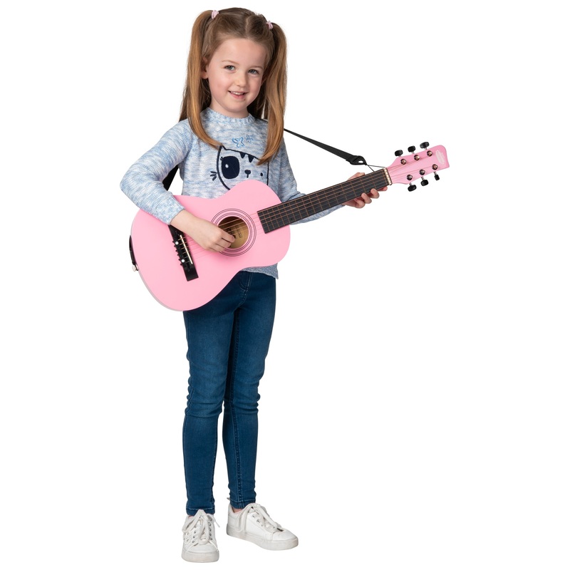 Rockstar Junior Guitar Classical Pink 75cm