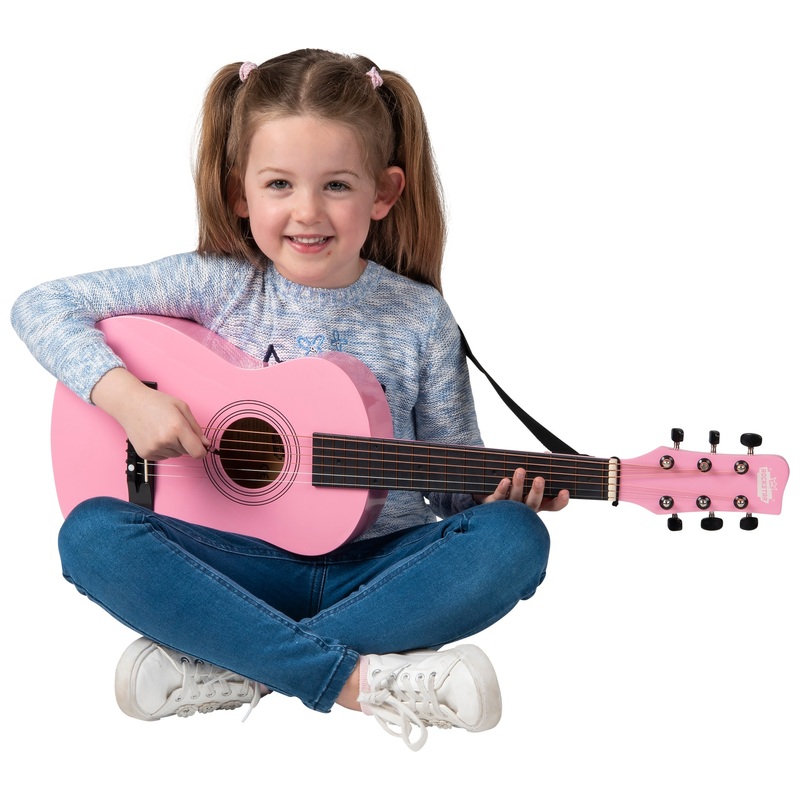 Rockstar Junior Guitar Classical Pink 75cm