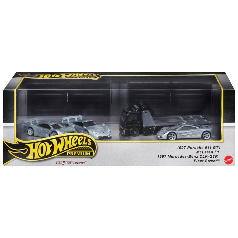 Hot Wheels Premium Collector Display Set '90s Supercars Die-Cast Car 4 Pack