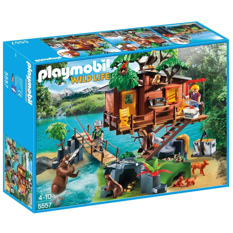 Playmobil Wild Life 5557 Adventure Tree House 153 Piece Set