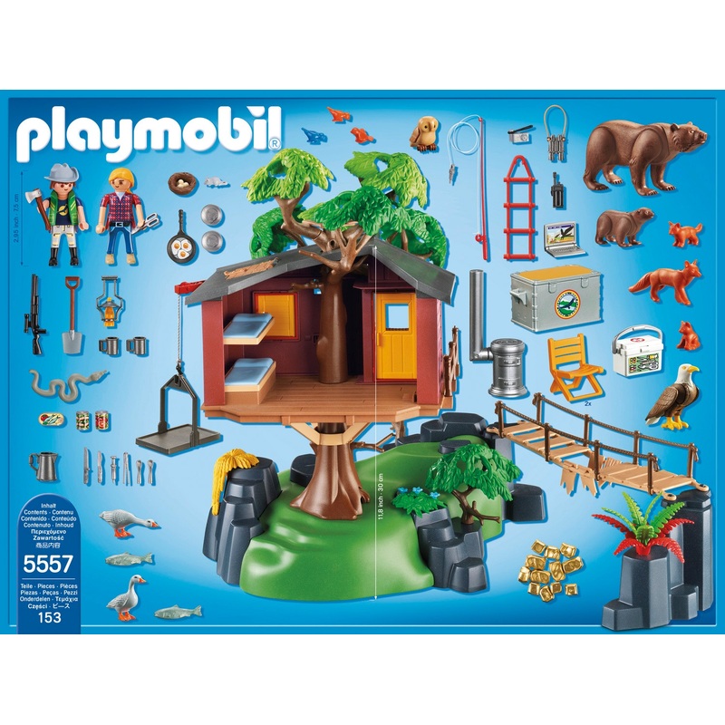 Playmobil Wild Life 5557 Adventure Tree House 153 Piece Set 6 Playmobil Wild Life 5557 Adventure Tree House 153 Piece Set