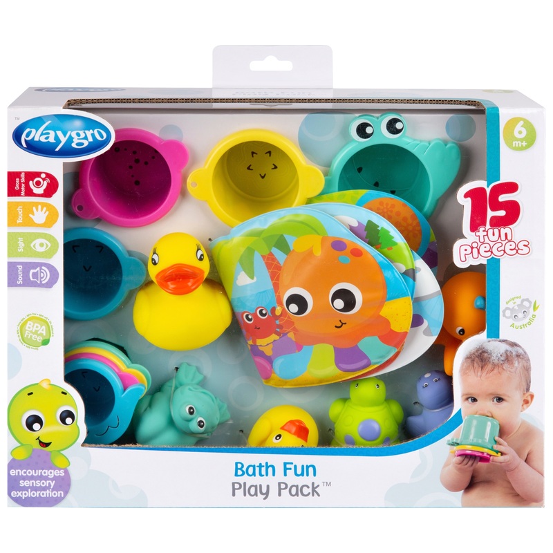 Playgro Bath Toys 15 Piece Play Pack 8 Playgro Bath Toys 15 Piece Play Pack