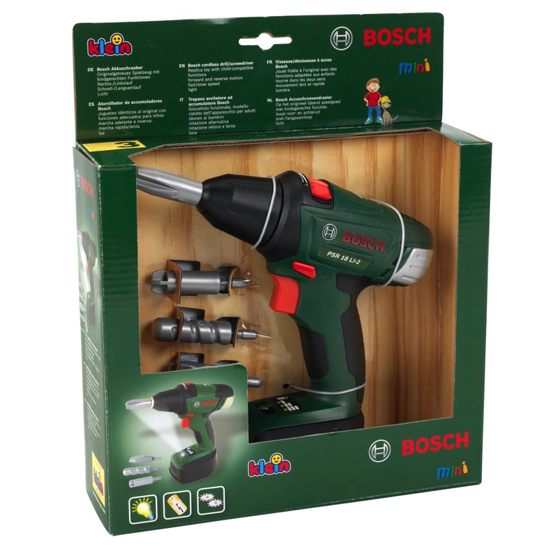 Bosch Cordless Screwdriver Drill Toy Set