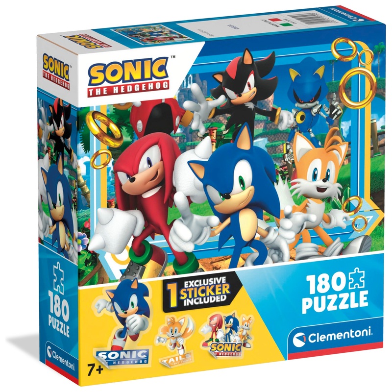 Clementoni Sonic the Hedgehog Puzzle Jigsaw Puzzle 180 Pieces
