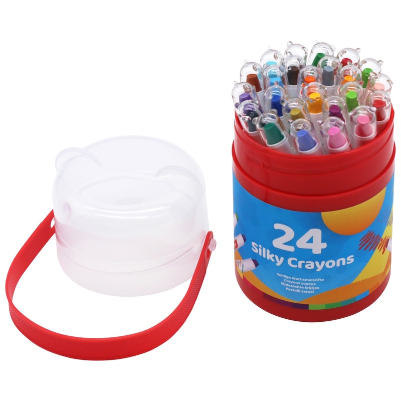 Crafty Co. Silky Crayon Storage Case Set 24 Piece