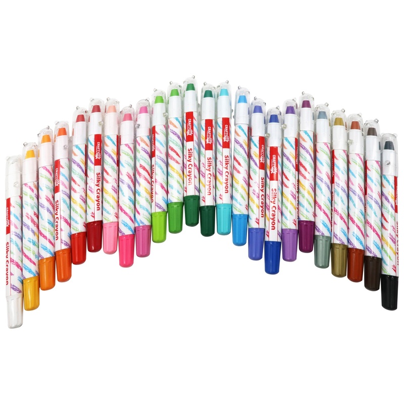 Crafty Co. Silky Crayon Storage Case Set 24 Piece