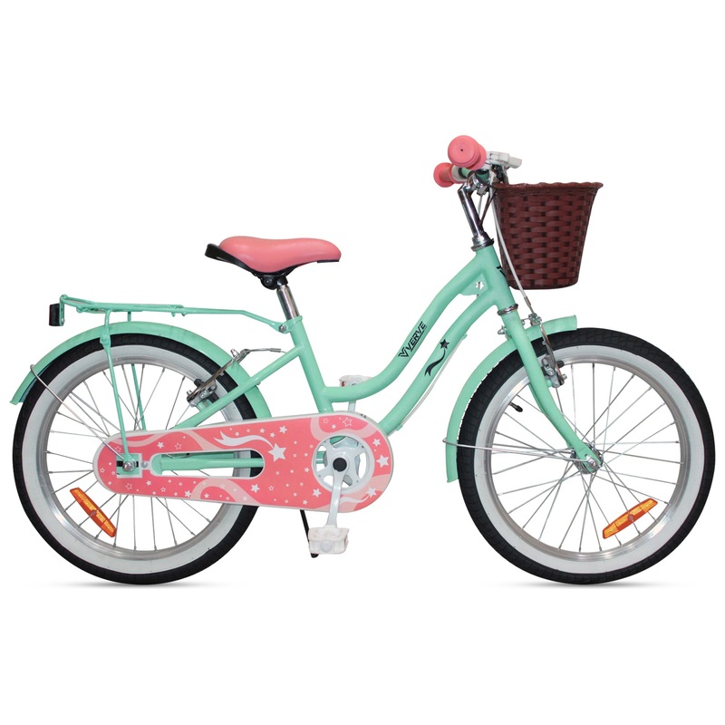 18 Inch Verve Star Bike with Basket Mint