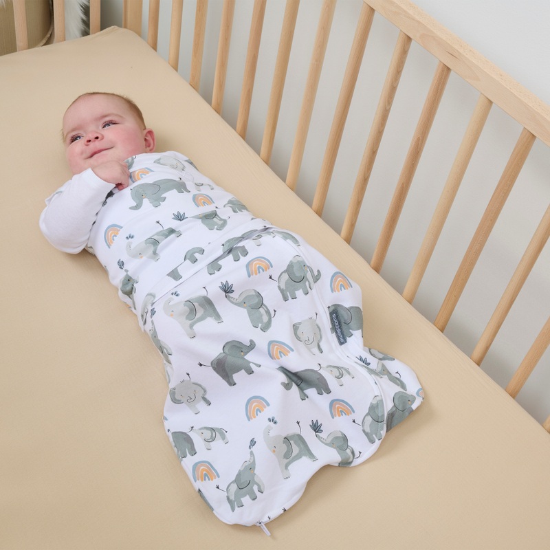 SwaddleMe by Ingenuity 1.0 Tog 3-6 Months Convertible Sleeping Bag Happy Elephant 7 SwaddleMe by Ingenuity 1.0 Tog 3-6 Months Convertible Sleeping Bag Happy Elephant