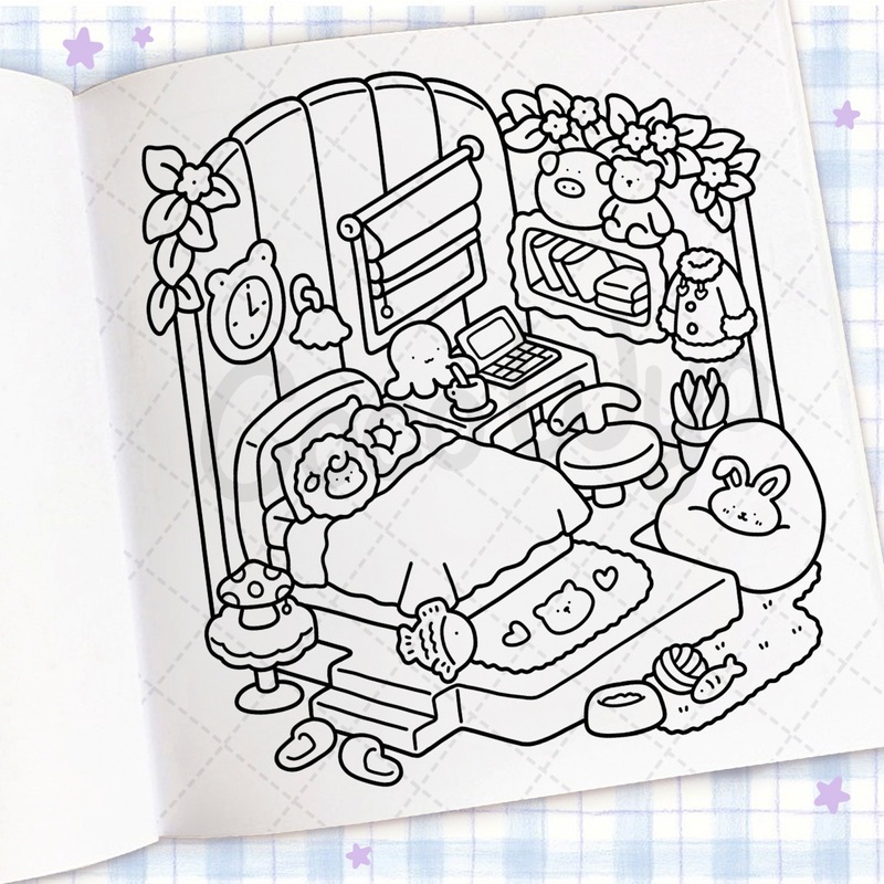 Coco Wyo Cozy Corner Colouring Book