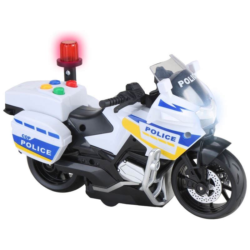 Police Motorcycle Toy with Lights and Sounds