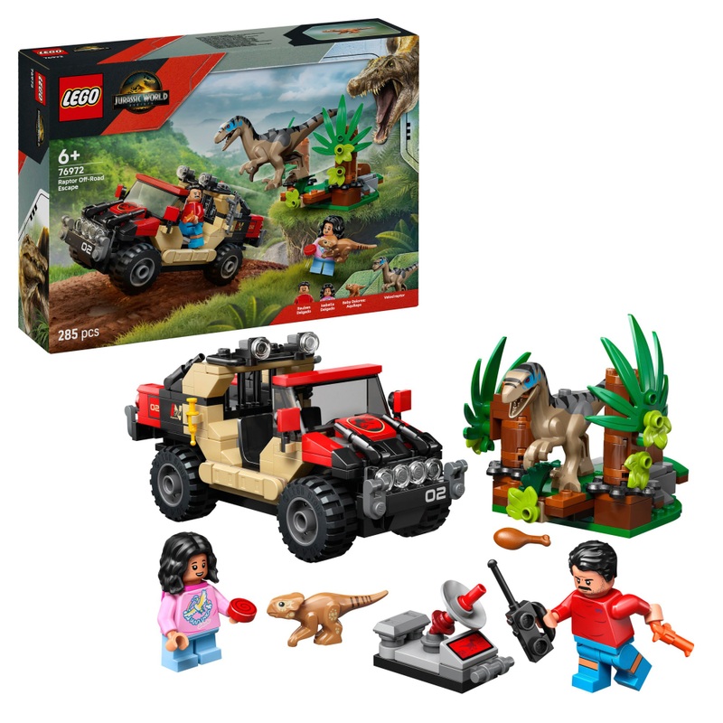LEGO Jurassic World 76972 Raptor Off-Road Escape Set