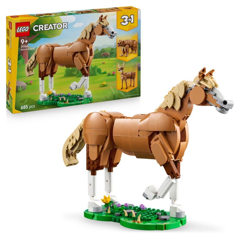 LEGO Creator 31166 3-in-1 Beautiful Horse Set