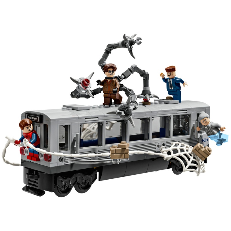 LEGO Marvel 76321 Spider-Man vs. Doc Ock Subway Train Scene Set