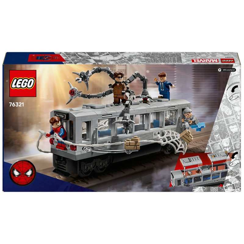 LEGO Marvel 76321 Spider-Man vs. Doc Ock Subway Train Scene Set 8 LEGO Marvel 76321 Spider-Man vs. Doc Ock Subway Train Scene Set