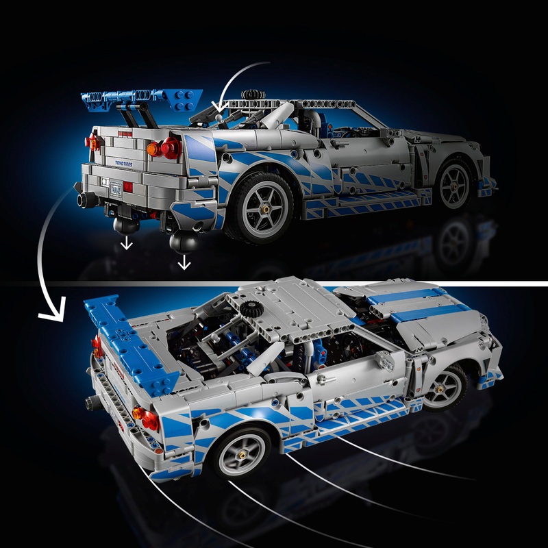 LEGO Technic 42210 2 Fast 2 Furious Nissan Skyline GT-R (R34) Car Set for Adults 5 LEGO Technic 42210 2 Fast 2 Furious Nissan Skyline GT-R (R34) Car Set for Adults