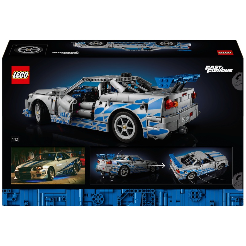 LEGO Technic 42210 2 Fast 2 Furious Nissan Skyline GT-R (R34) Car Set for Adults 7 LEGO Technic 42210 2 Fast 2 Furious Nissan Skyline GT-R (R34) Car Set for Adults