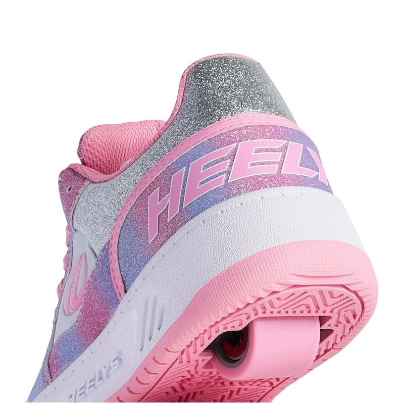 Heelys Rezerve Low X2 Shoes Light Pink White Rainbow UK Size 1