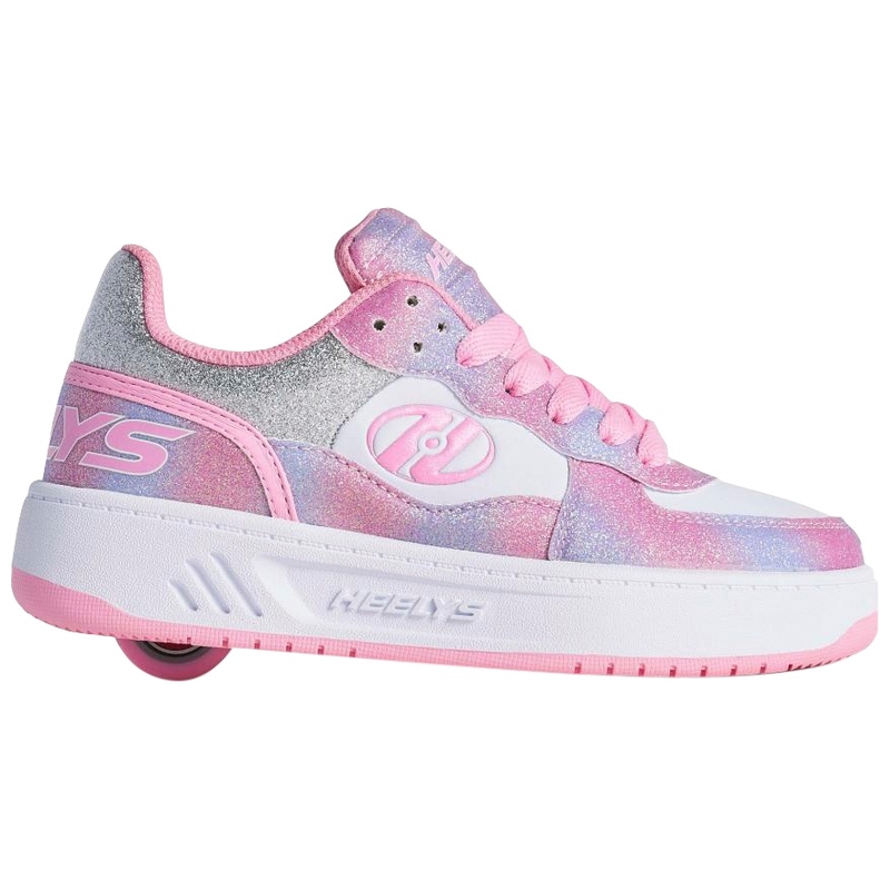 Heelys Rezerve Low X2 Shoes Light Pink White Rainbow UK Size 3