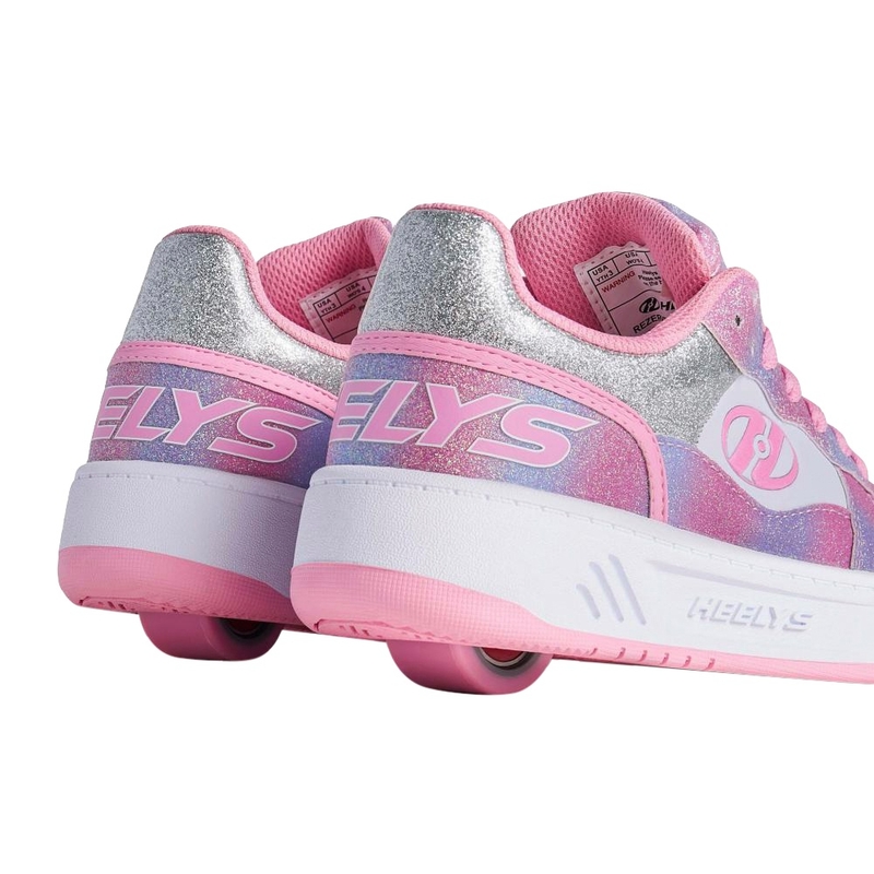 Heelys Rezerve Low X2 Shoes Light Pink White Rainbow UK Size 3 4 Heelys Rezerve Low X2 Shoes Light Pink White Rainbow UK Size 3